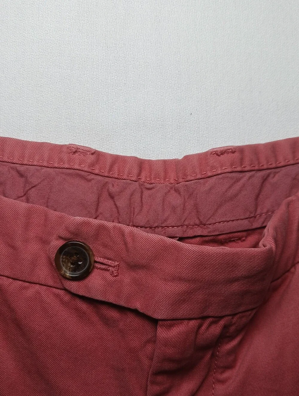 Brooks Brothers Mens Cotton Twill Bermuda Shorts Size 38 Coral 9.5